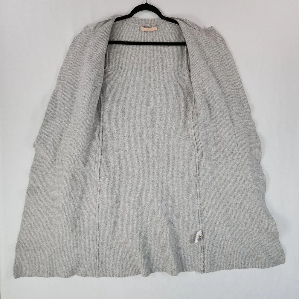 Brock Collection Longline Cardigan Wool Cashmere Size XS Made In Italy Ribbed_3